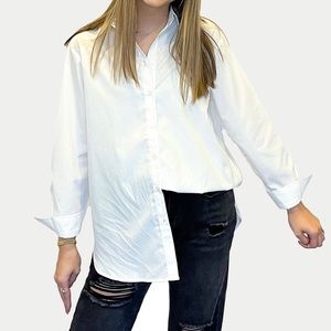Boutique closing sale. White button up